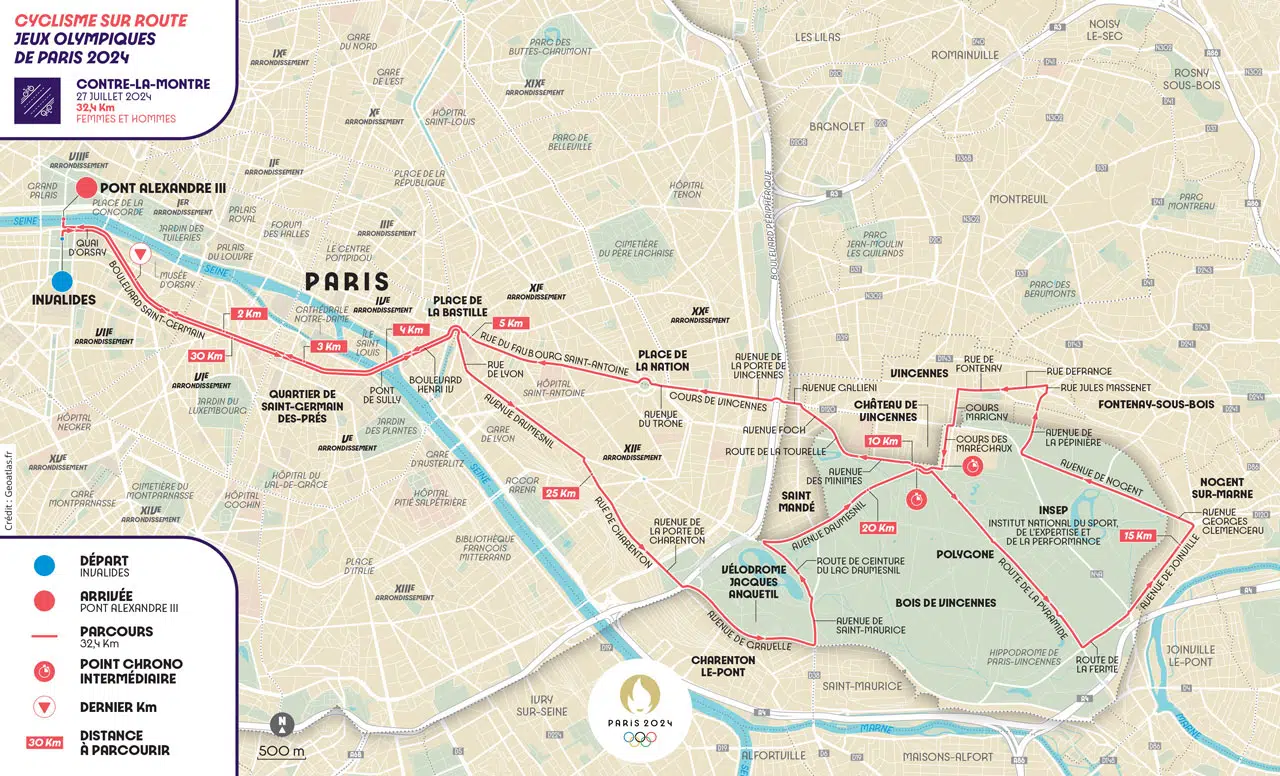 Présentation des Parcours du Cyclisme sur Route pour les Jeux Olympiques de Paris 2024