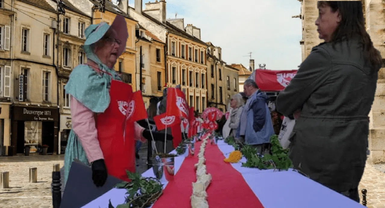 Insolite : à Meaux, une tartine de brie longue de 100 mètres ! Insolite : à Meaux, une tartine de brie longue de 100 mètres !