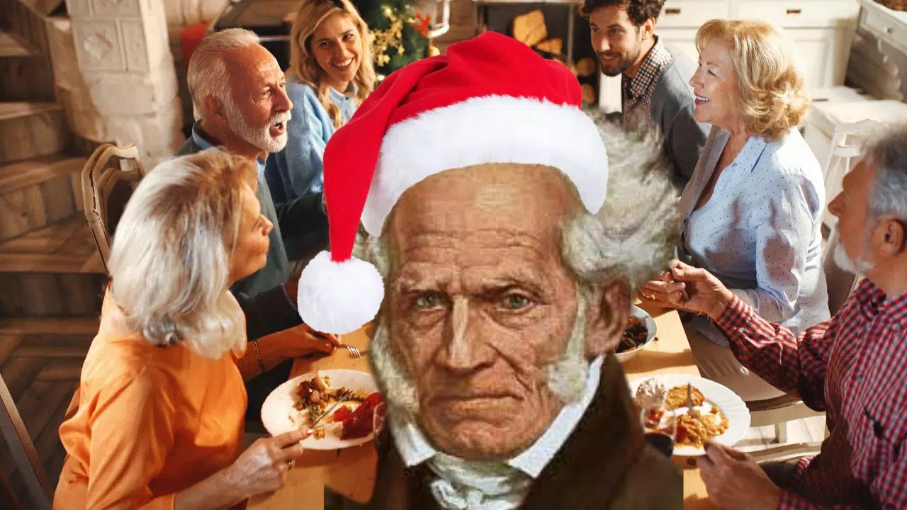 Schopenhauer va vous aider à gagner la guerre de la discussion de Noël ! Schopenhauer va vous aider à gagner la guerre de la discussion de Noël !