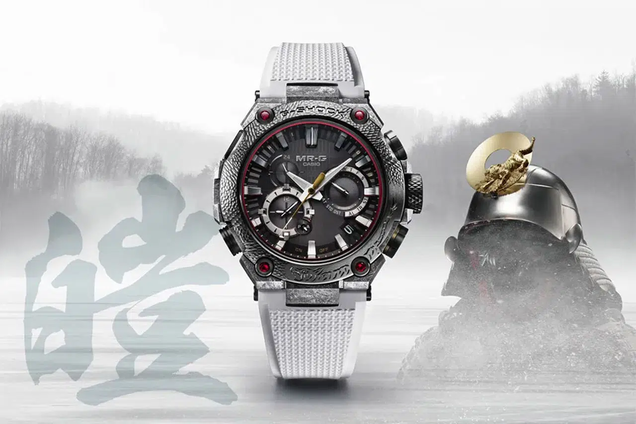 G-SHOCK dévoile la MR-G inspirée du casque Kabuto pour son 40ème anniversaire G-SHOCK dévoile la MR-G inspirée du casque Kabuto pour son 40ème anniversaire