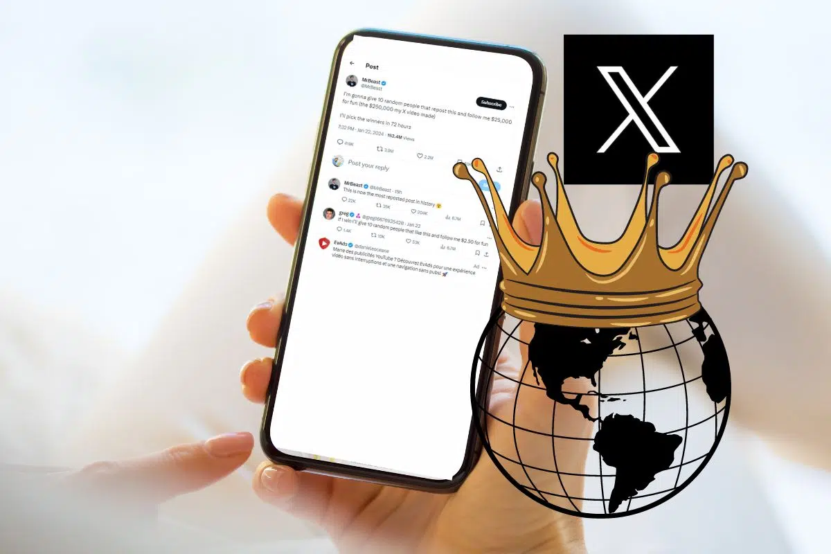Nouveau record mondial sur Twitter/X et c'est complètement fou ! Nouveau record mondial sur Twitter/X et c'est complètement fou !