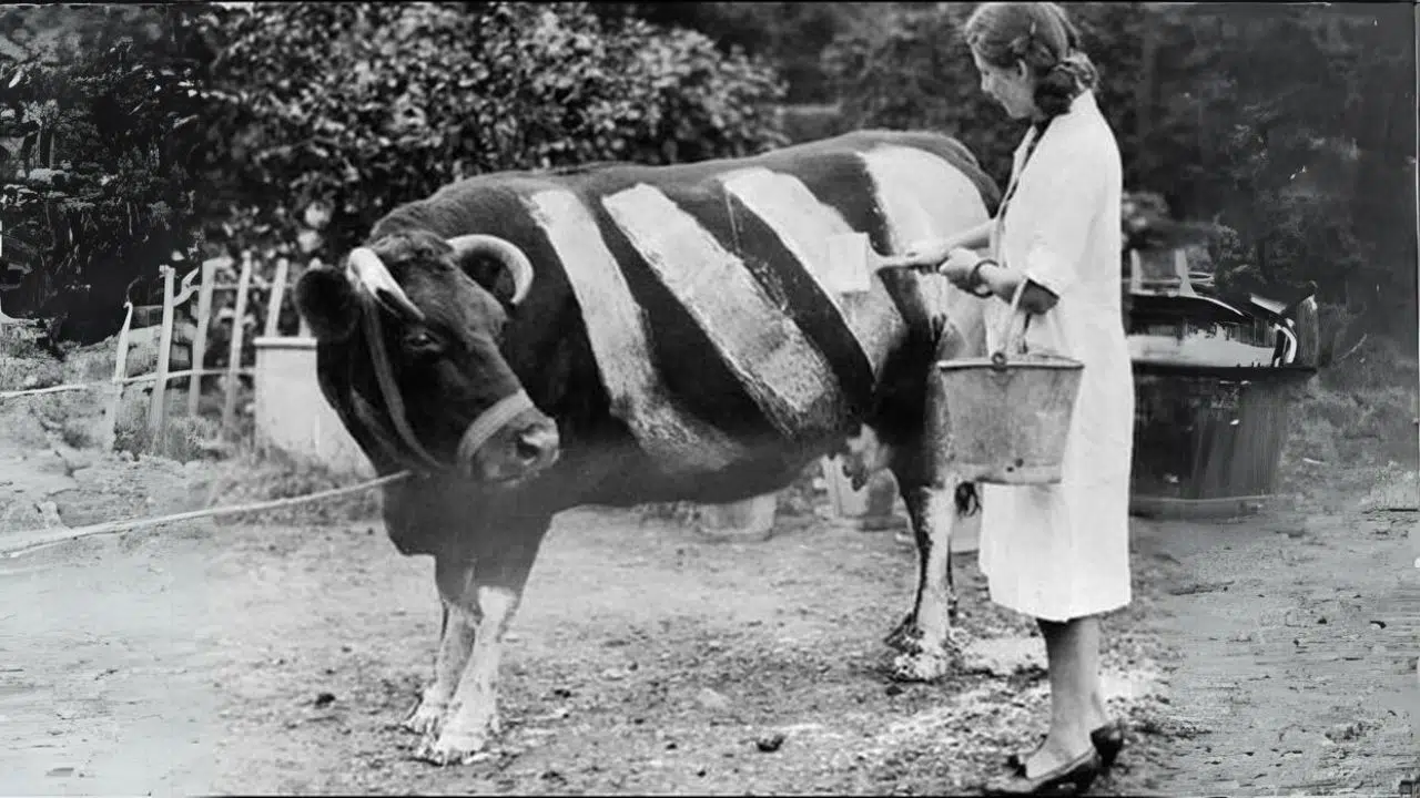 Pour quelle raison les Britanniques ont-ils décidé de peindre des rayures blanches sur les vaches pendant la Seconde Guerre mondiale Pour quelle raison les Britanniques ont-ils décidé de peindre des rayures blanches sur les vaches pendant la Seconde Guerre mondiale