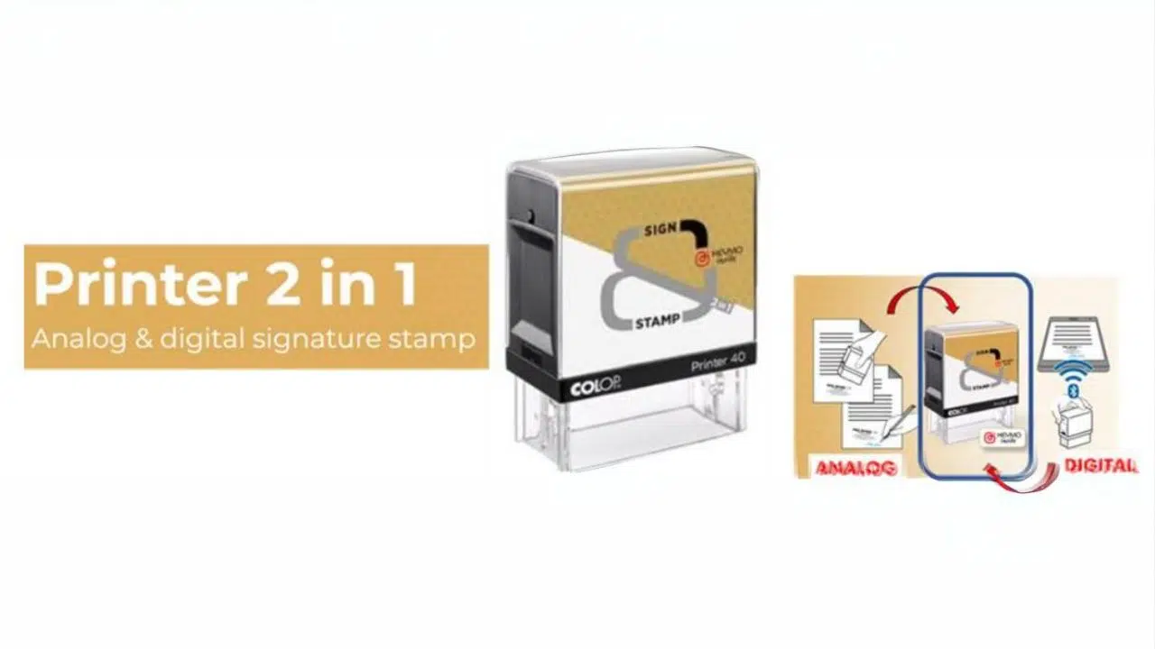 Le premier tampon-encreur hybride-numérique au monde est une invention française Le premier tampon-encreur hybride-numérique au monde est une invention française