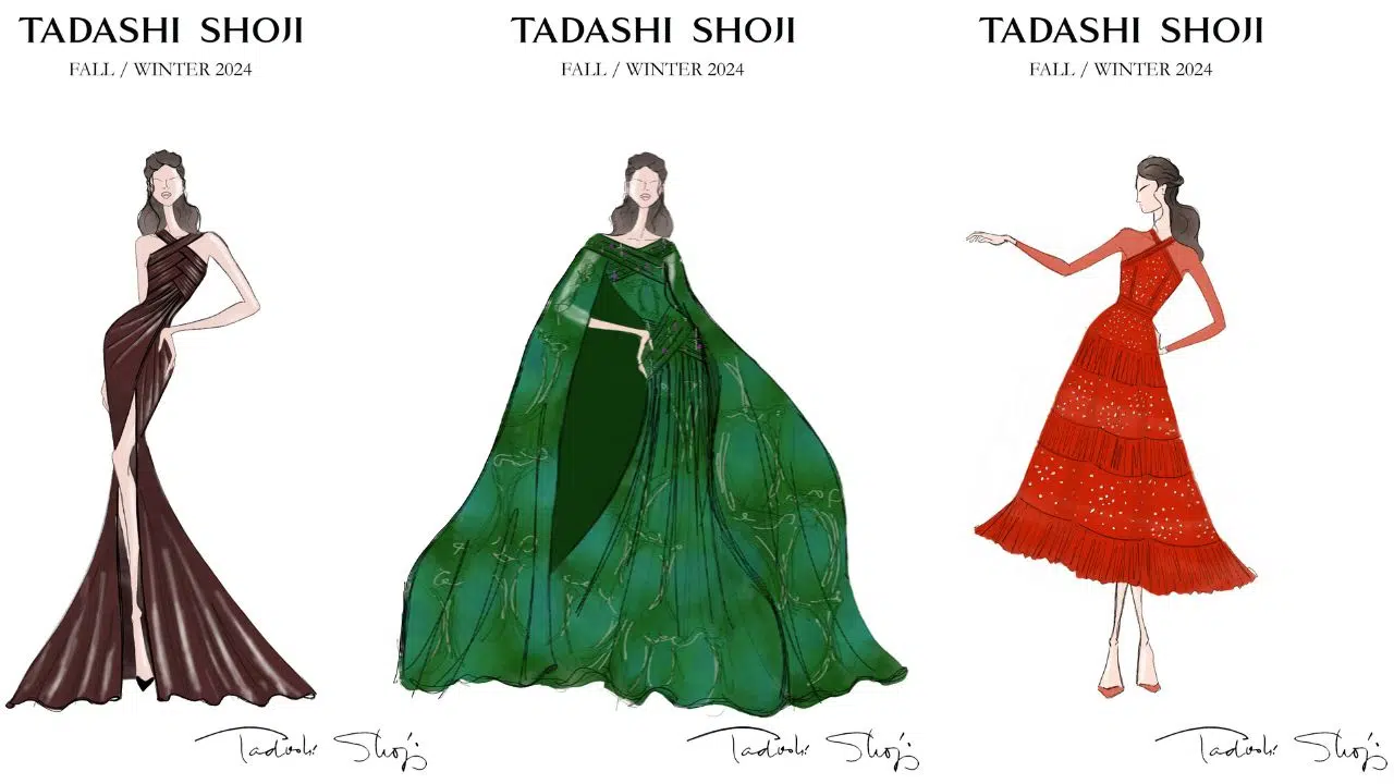 New York Fashion Week Tadashi Shoji, La collection AutomneHiver 2024 captive l'esprit des bois New York Fashion Week Tadashi Shoji, La collection AutomneHiver 2024 captive l'esprit des bois