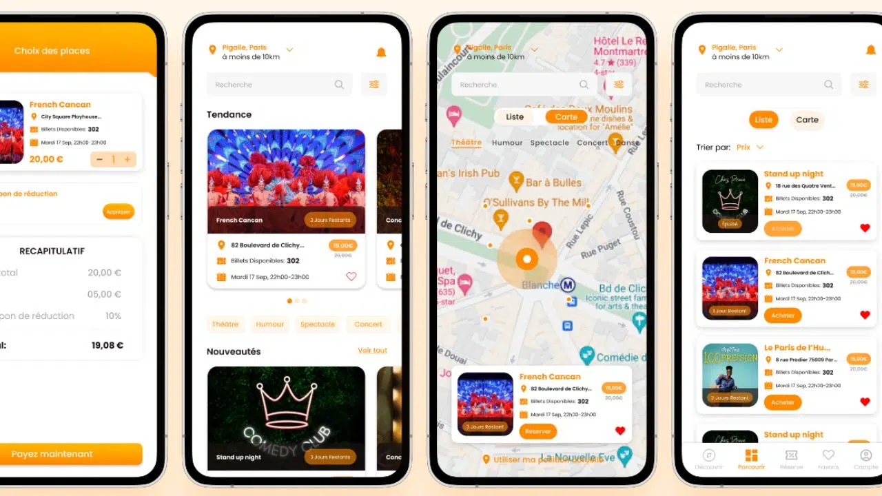 Vente de places de spectacle en dernière minute, avec des réductions allant jusqu'à moins 70% Vente de places de spectacle en dernière minute, avec des réductions allant jusqu'à moins 70%