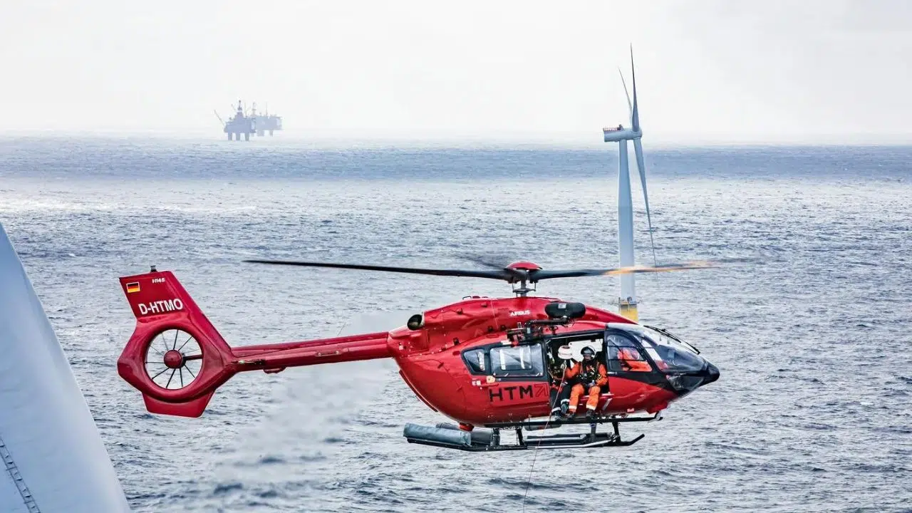 HTM Helicopters mise sur l'Airbus H145 pour les opérations éoliennes offshore HTM Helicopters mise sur l'Airbus H145 pour les opérations éoliennes offshore