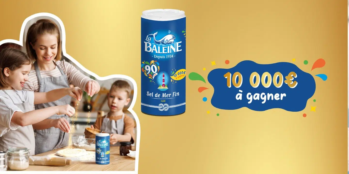 Votre salière contient de l'or La Baleine fête son 90eme anniversaire Votre salière contient de l'or La Baleine fête son 90eme anniversaire