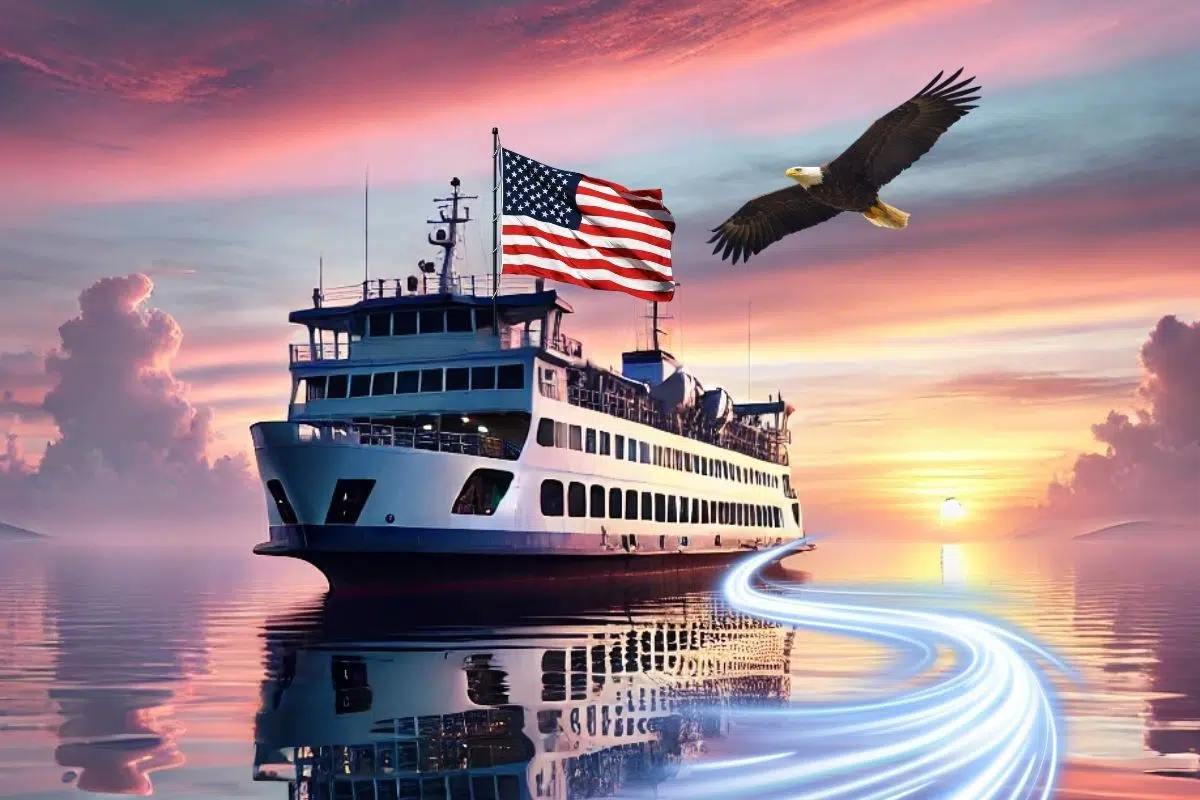 Les États-Unis inaugurent une première mondiale avec ce Ferry d'un nouveau genre et qui fonctionne exclusivement avec un carburant encore peu présent dans la marine Les États-Unis inaugurent une première mondiale avec ce Ferry d'un nouveau genre et qui fonctionne exclusivement avec un carburant encore peu présent dans la marine