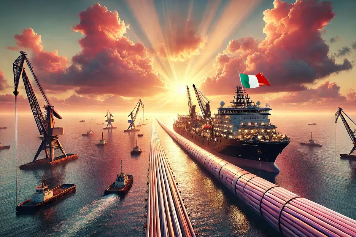 L'Italie bat un record du monde avec ce câble déterminant pour l'avenir de l'Europe et posé à plus de 2 150 mètres de profondeur pour un besoin très spécifique L'Italie bat un record du monde avec ce câble déterminant pour l'avenir de l'Europe et posé à plus de 2 150 mètres de profondeur pour un besoin très spécifique