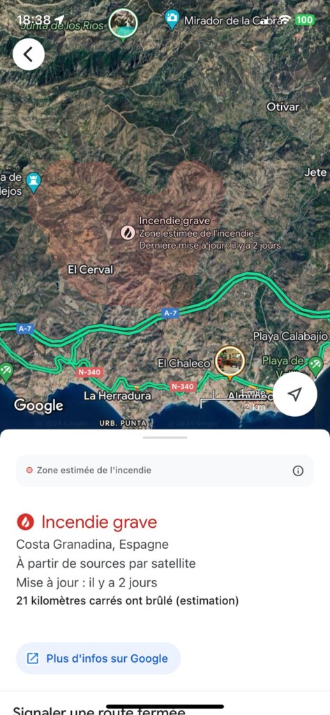 Incendies  Google Maps Lance un Outil Révolutionnaire qui Pourrait Sauver des Vies