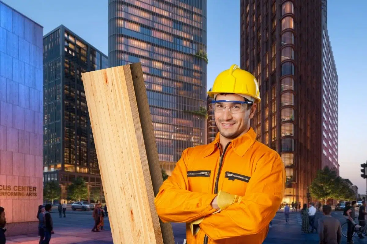 Les États-Unis vont battre un nouveau record mondial avec le plus haut gratte-ciel en bois du monde et ses 55 étages Les États-Unis vont battre un nouveau record mondial avec le plus haut gratte-ciel en bois du monde et ses 55 étages