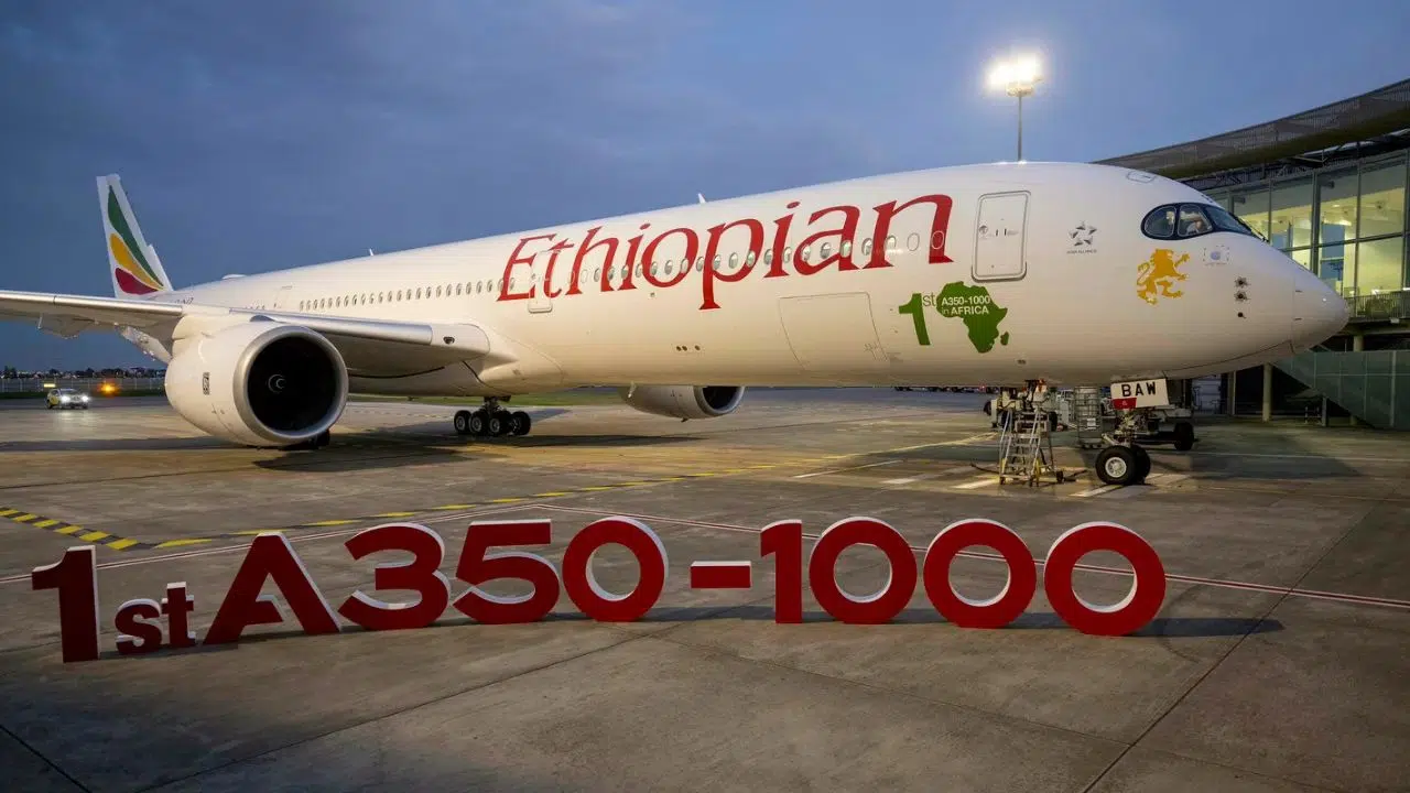 Airbus Ethiopian Airlines accueille le premier Airbus A350-1000 en Afrique