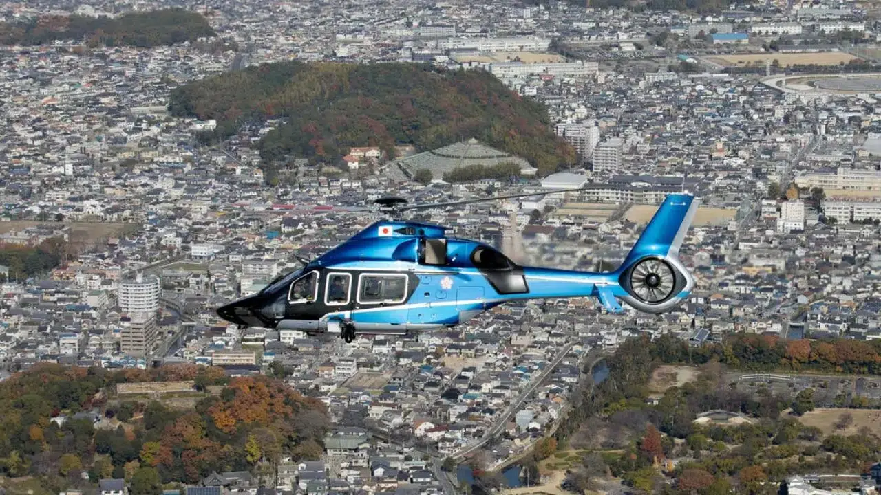 Airbus La police nationale Japonaise accueille ses premiers hélicoptères H160 Airbus La police nationale Japonaise accueille ses premiers hélicoptères H160