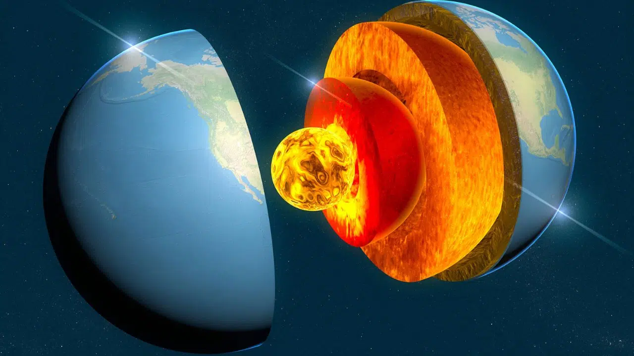 Une mystérieuse structure en forme de beignet découverte au cœur de la Terre