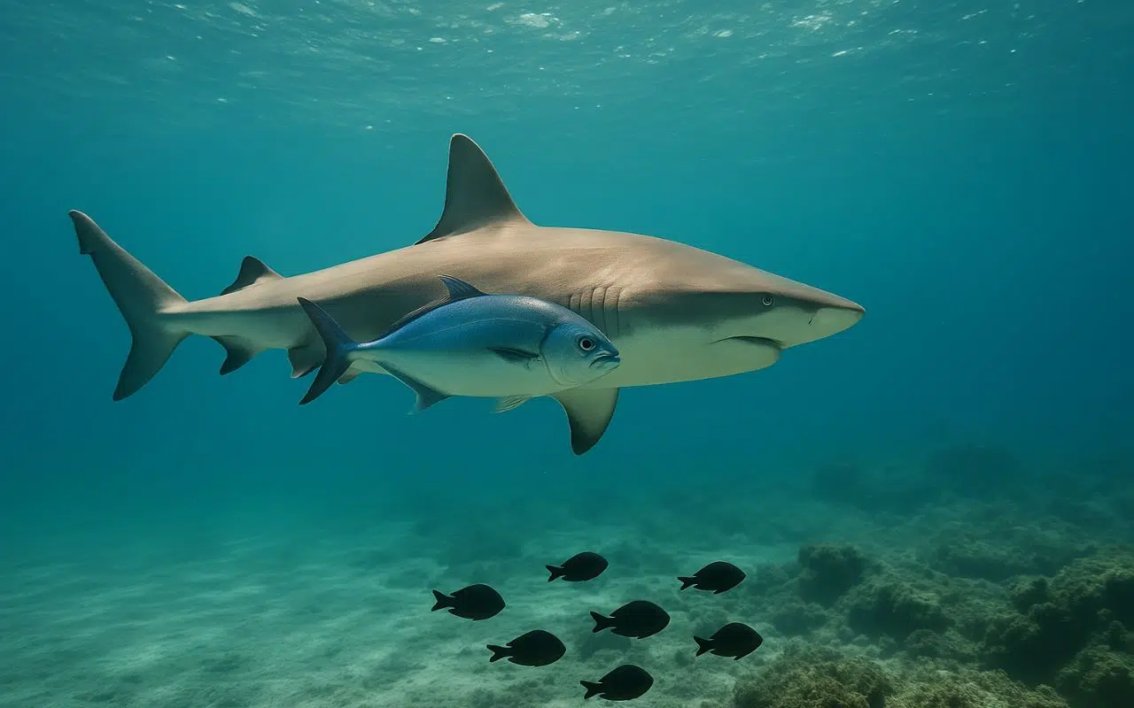 Ces poissons se cachent derrière des requins pour piéger leurs proies Une technique de chasse jamais observée Ces poissons se cachent derrière des requins pour piéger leurs proies Une technique de chasse jamais observée