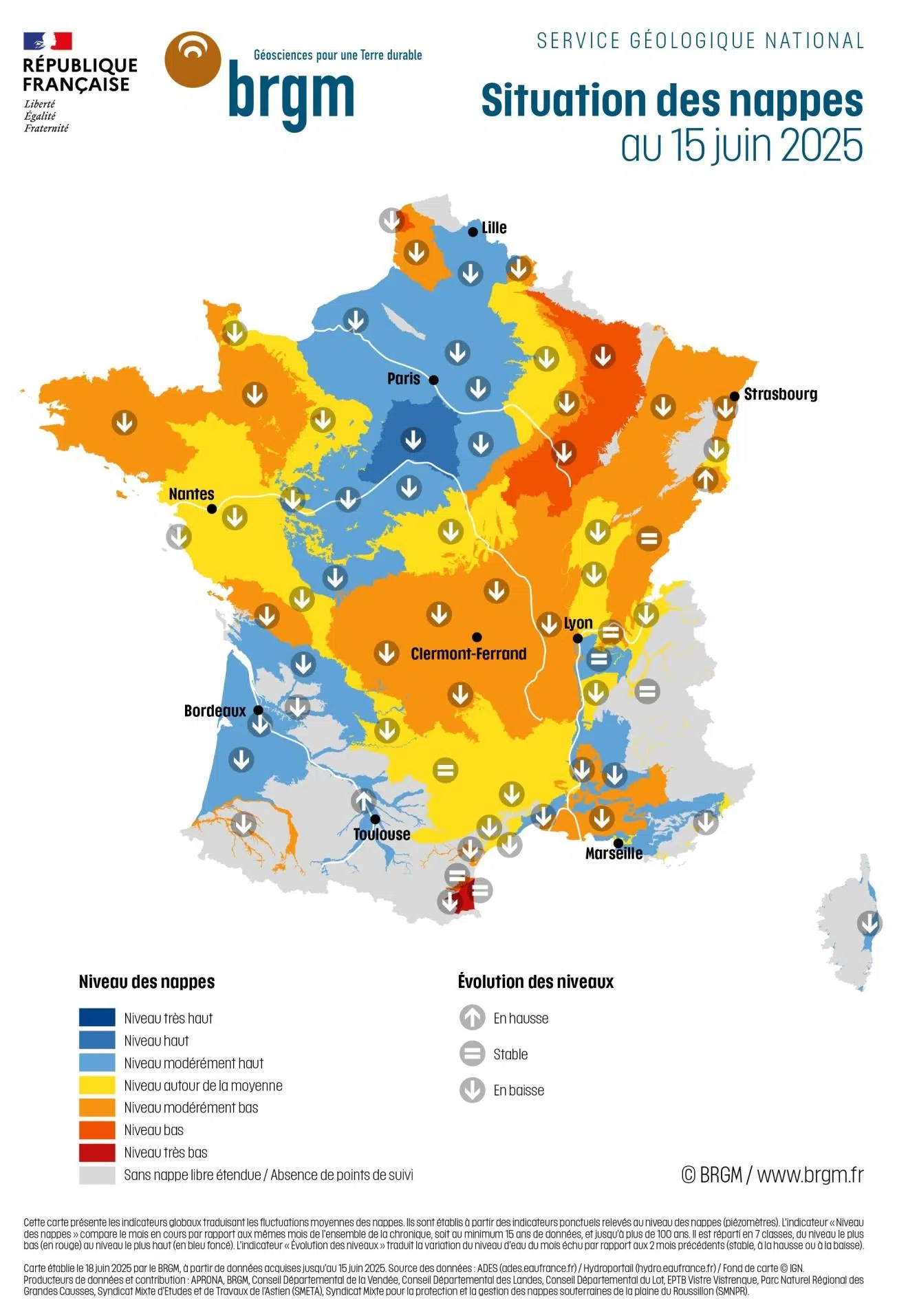 80 % des nappes en baisse  un signal d’alerte hydrogéologique
