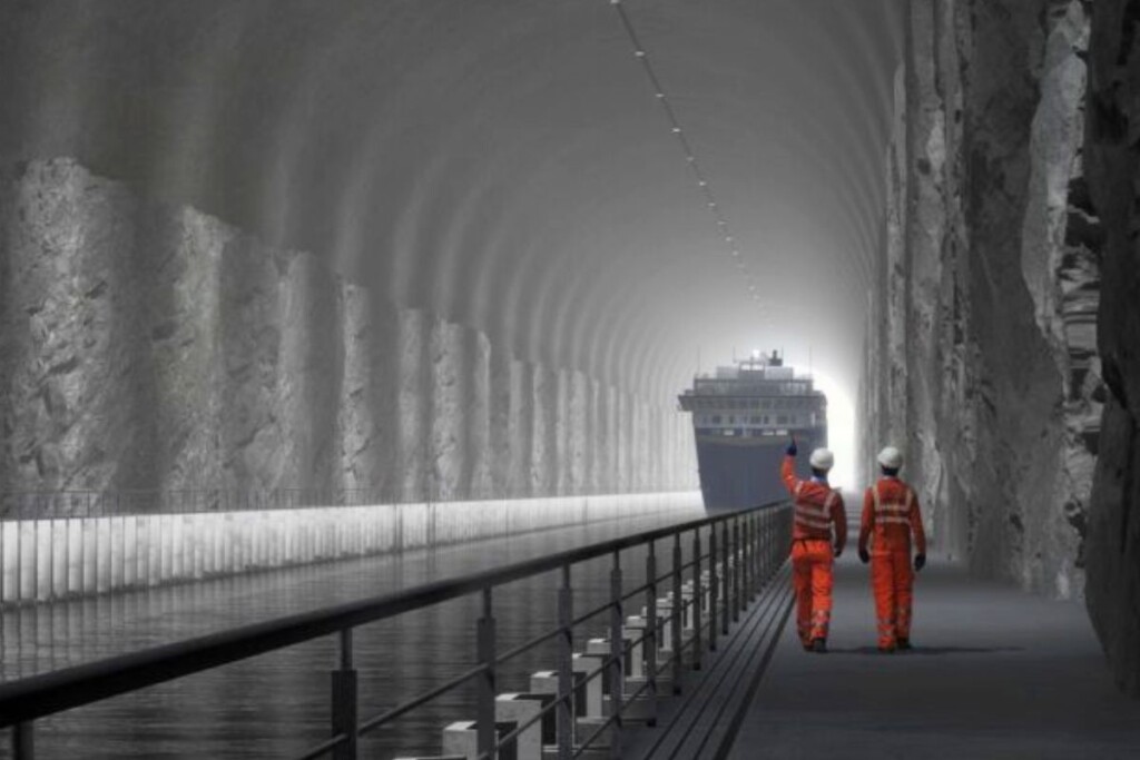 À partir de 2026, cargos, ferries et paquebots pourront traverser la montagne plutôt que de l’éviter sur 1,8 km.