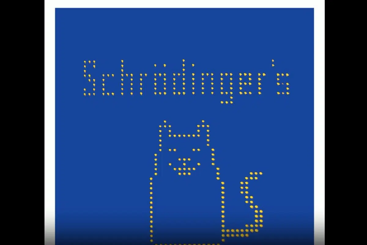 Découvrez la plus petite vidéo du monde animée atome par atome avec un chat de Schrödinger en pixels atomiques Découvrez la plus petite vidéo du monde animée atome par atome avec un chat de Schrödinger en pixels atomiques
