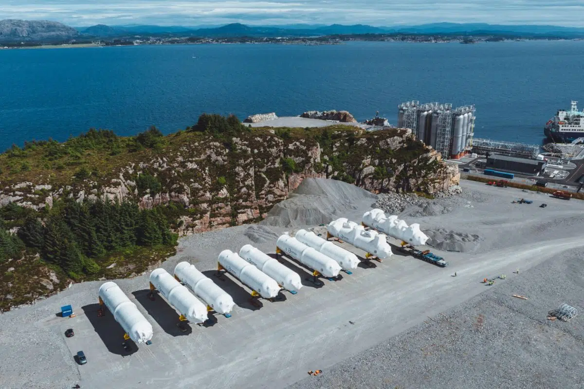 arrivée de neuf nouveaux réservoirs de stockage de CO₂ au terminal de réception d’Øygarden arrivée de neuf nouveaux réservoirs de stockage de CO₂ au terminal de réception d’Øygarden