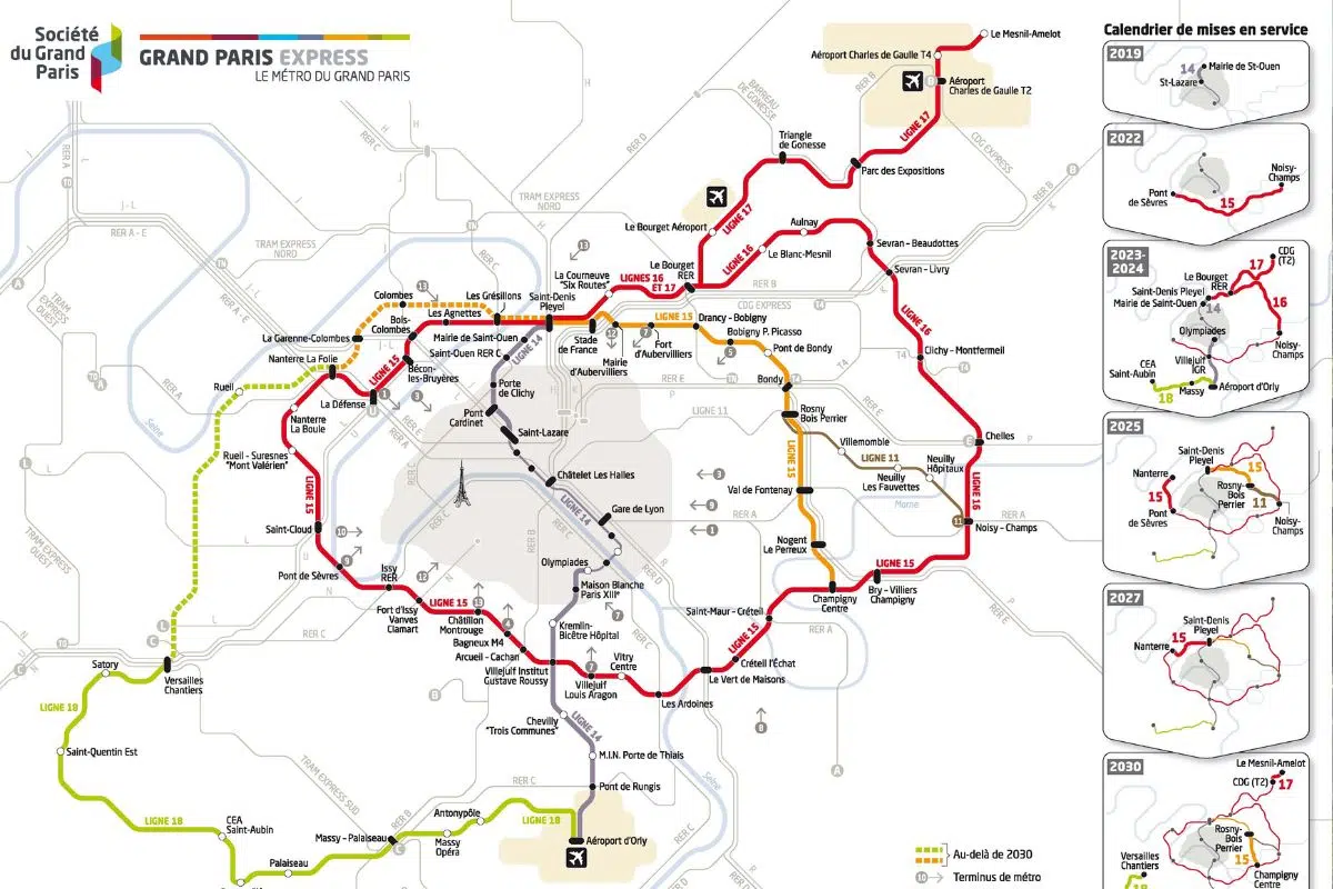 Le Grand Paris Express. Source : prefectures-regions.gouv.fr