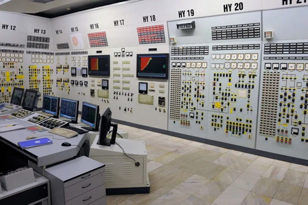 La salle de contrôle du réacteur 5 de la centrale de Kozloduy.