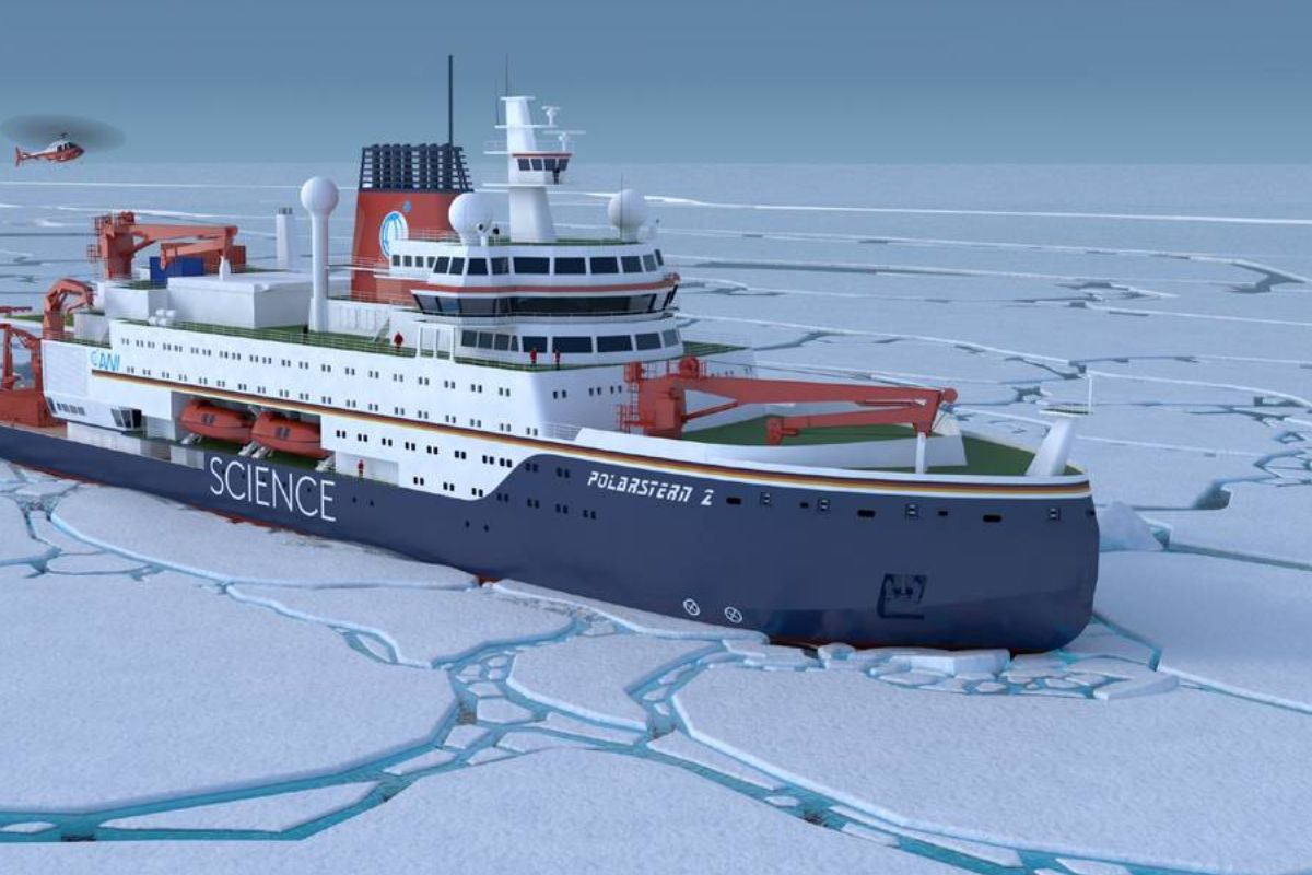 Les Allemands sont toujours les maitres de l'ingénierie avec une grande première mondiale sur ce brise-glace du futur