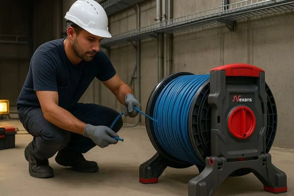 Nexans a décidé d'agir en sortant de ses lignes de production le câble FRN1 X6G3 Protect, certifié NF-USE.