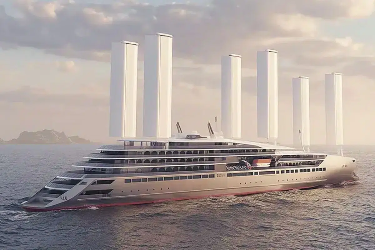 La France présente sa vision du futur de la navigation maritime avec ce navire exceptionnel qui n'a pas que ces voiles high-tech faire valoir La France présente sa vision du futur de la navigation maritime avec ce navire exceptionnel qui n'a pas que ces voiles high-tech faire valoir