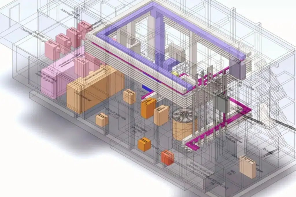 Plan préliminaire du Stellarium (crédit : Stellaria)