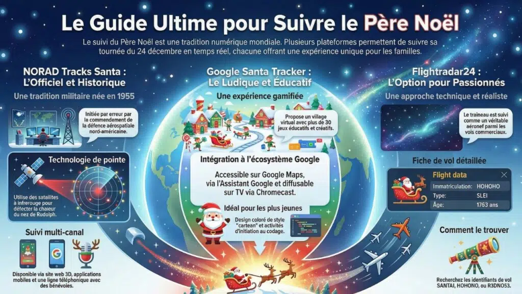 Comment suivre le Père Noël en direct le 24 décembre 2025 