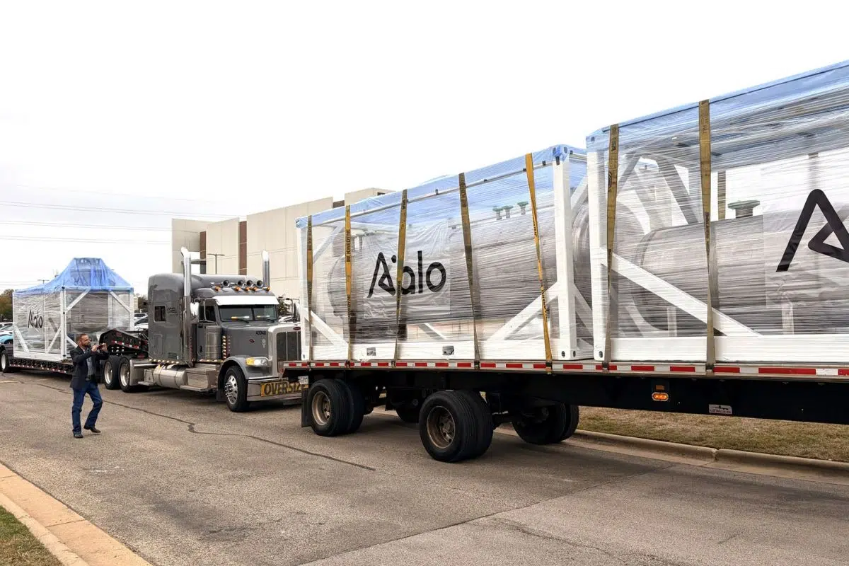 Les cinq modules du Aalo-X emmenés au Idaho National Laboratory (INL) pour une batterie de tests.