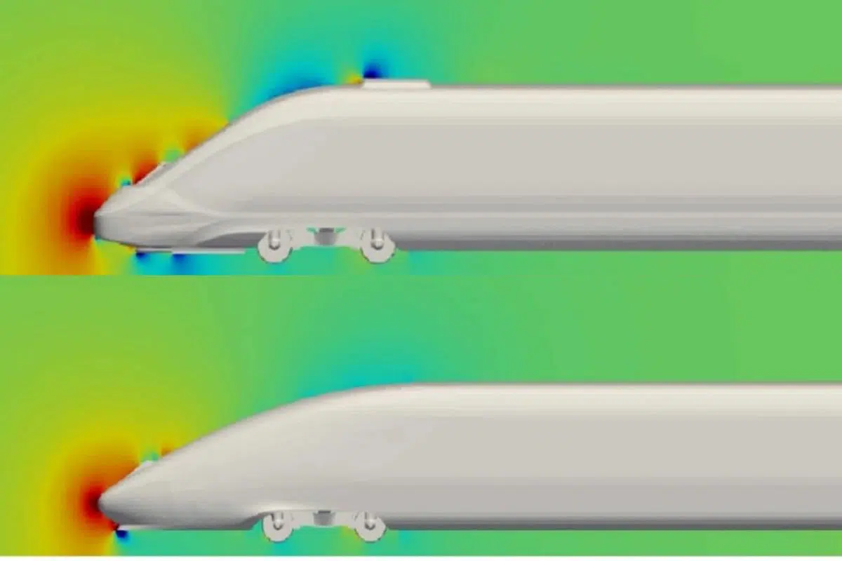 L'EMU-370 marque une grande avancée par rapport à son grand frère l'EMU-320 qui comme son nom l'indique atteignait péniblement les 320 km/h.