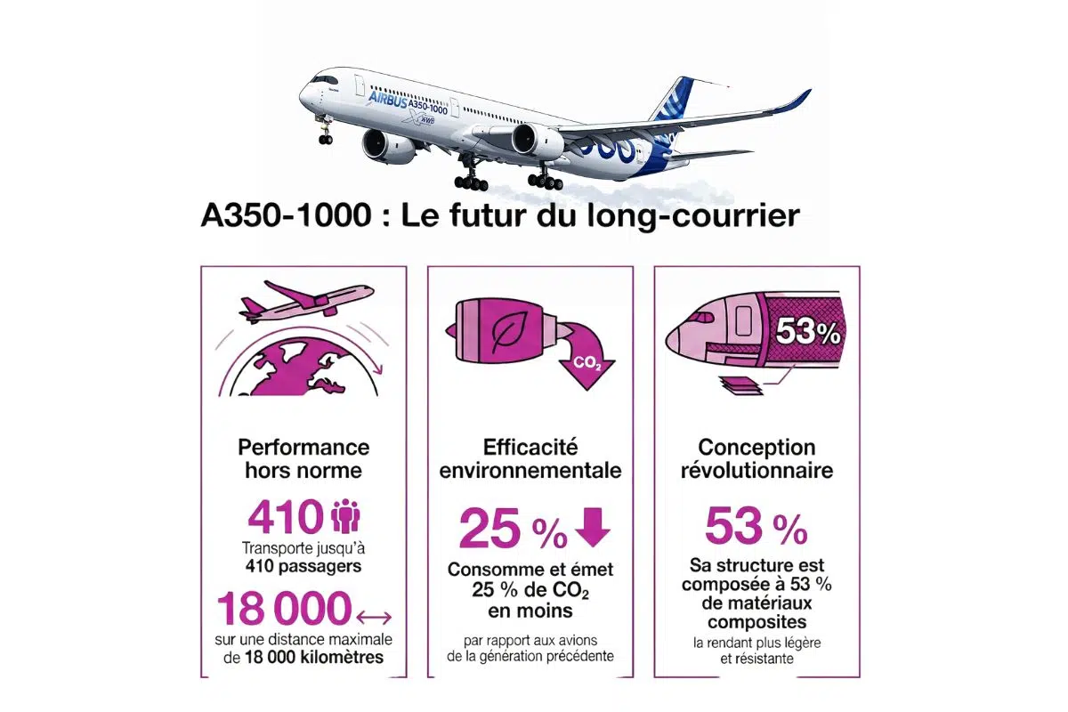 A350-1000 - infographie (crédit : Media24.fr)