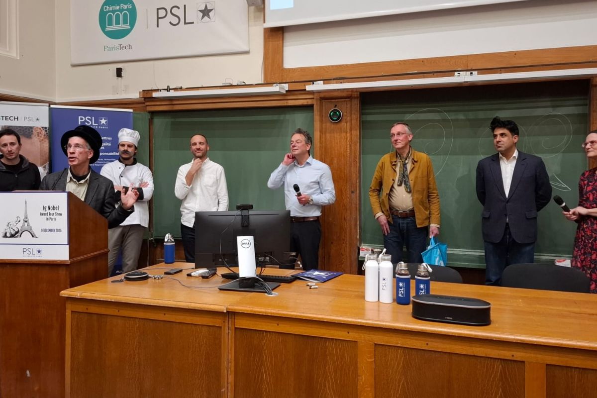 L’équipe du Ig Nobel Tour Show Paris 2025, aussi drôle et accessible que brillante et investie