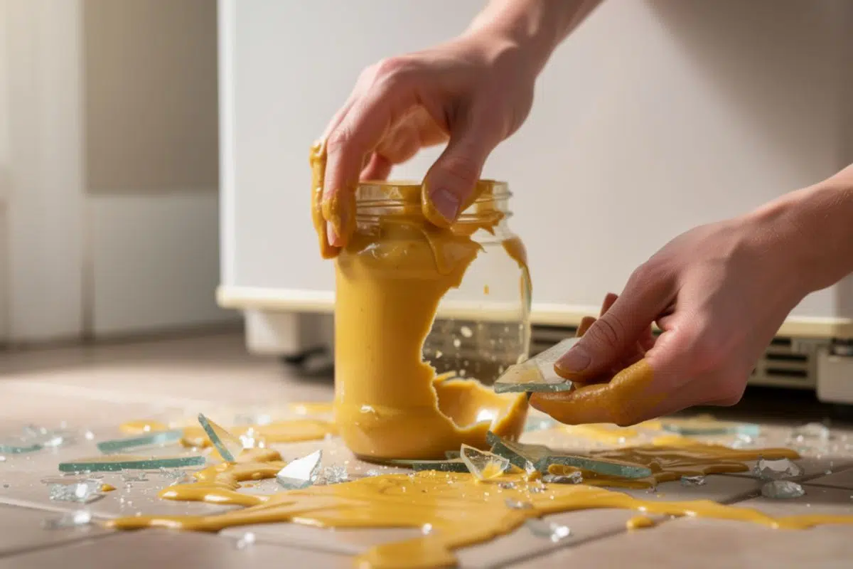 La découverte fantastique de ce chercheur Français va vous permettre de dédramatiser le prochain pot de moutarde brisé sur le sol La découverte fantastique de ce chercheur Français va vous permettre de dédramatiser le prochain pot de moutarde brisé sur le sol