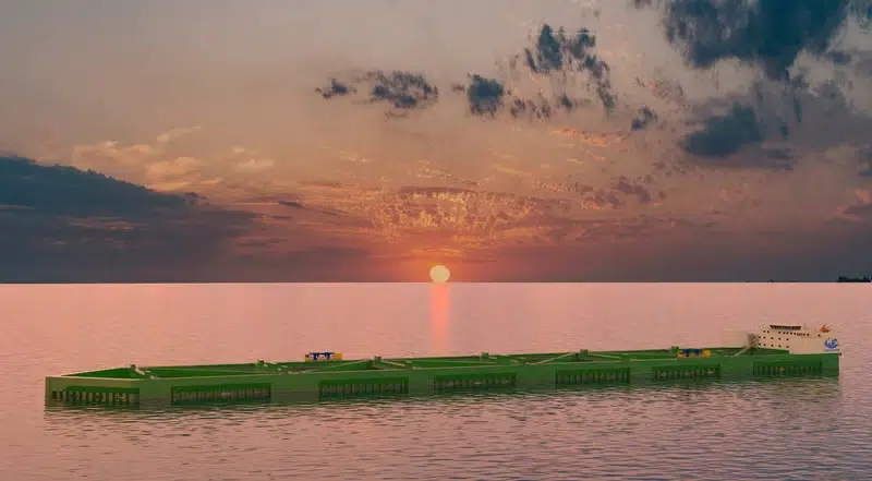Le havfarm est un colosse de 385 mètres de long.