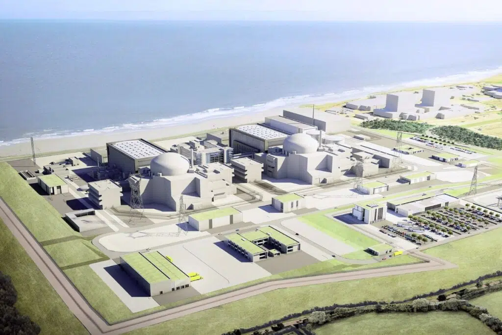 La future centrale d’Hinkley Point C.