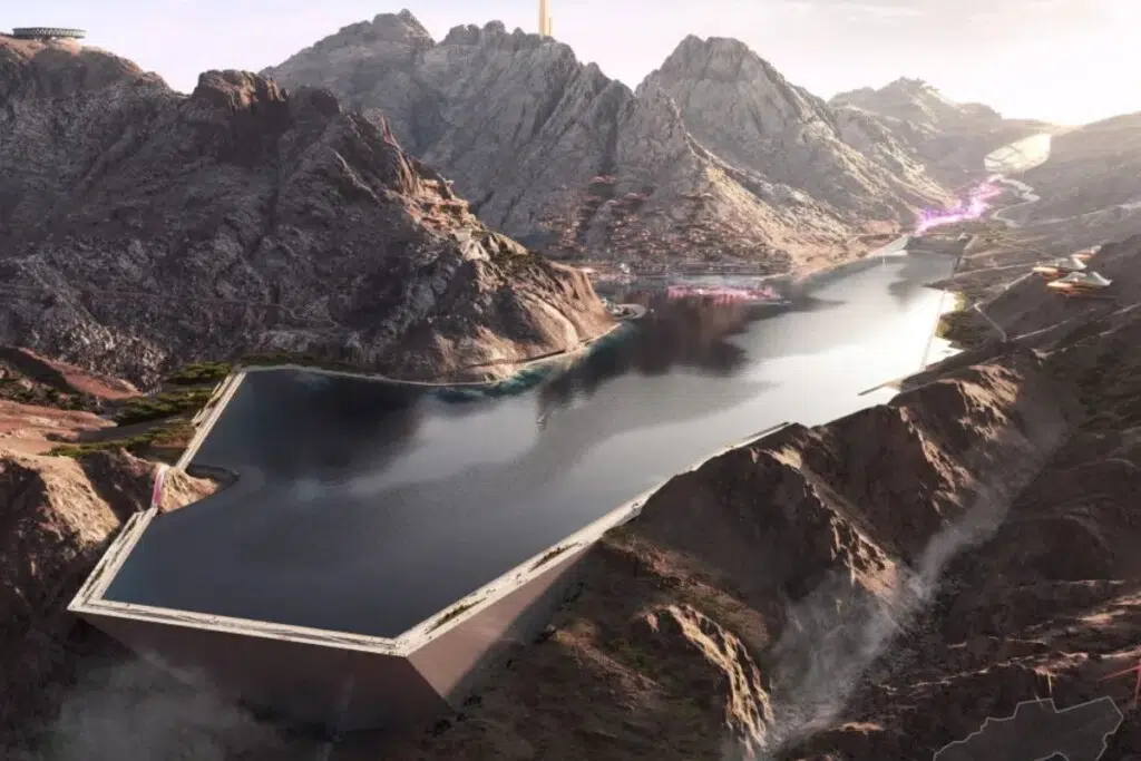 Le barrage principal devait être construit en béton compacté au rouleau (RCC), avec une hauteur de 145 mètres et une longueur de 475 mètres, pour un volume d’environ 2,7 millions de m³. Deux autres ouvrages complètent le projet, dont un en RCC et un en enrochements, tandis que le lac artificiel couvrira 1,5 km² avec une île dédiée à la découverte botanique.