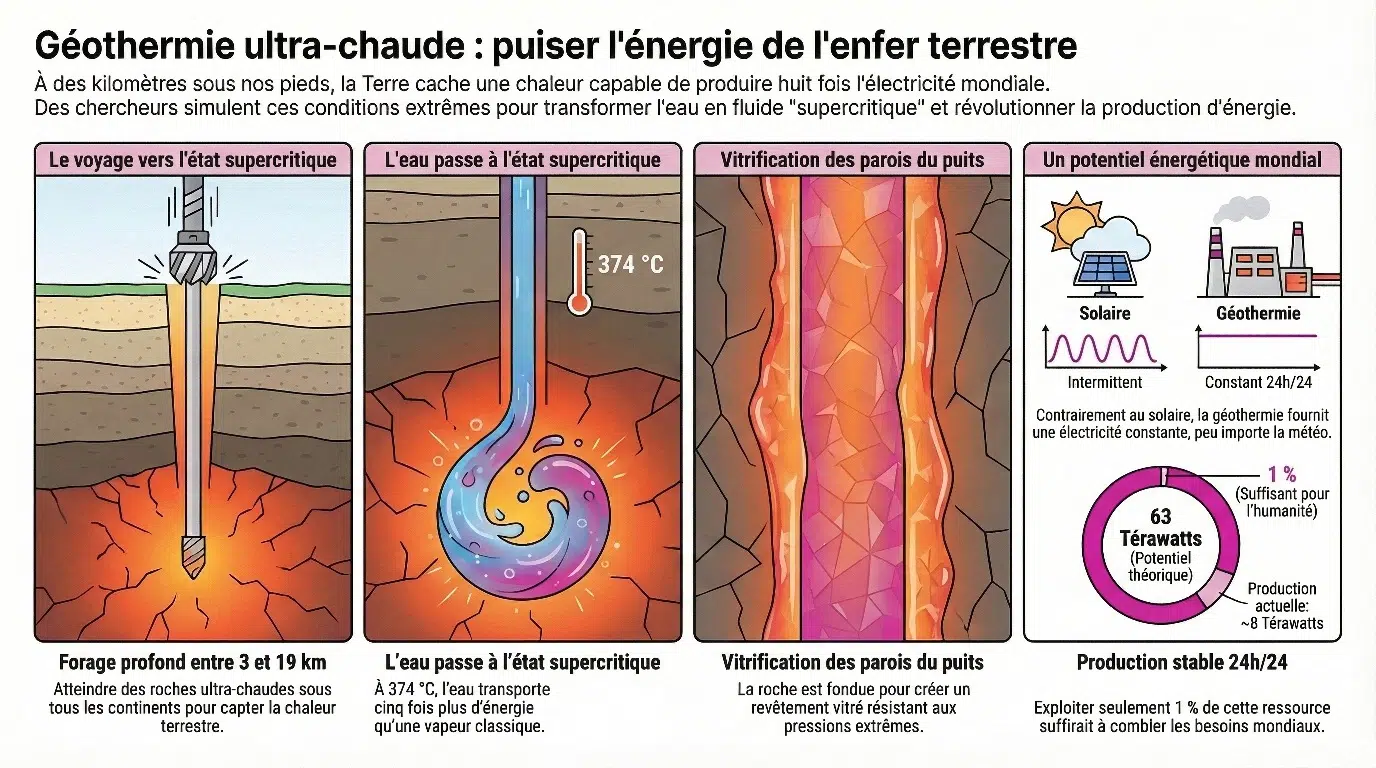 Potentiel géothermique ultra-chaud