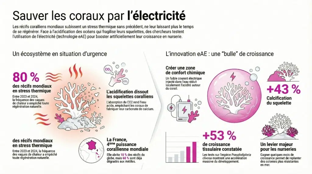 Sauver les coraux par l'électricité