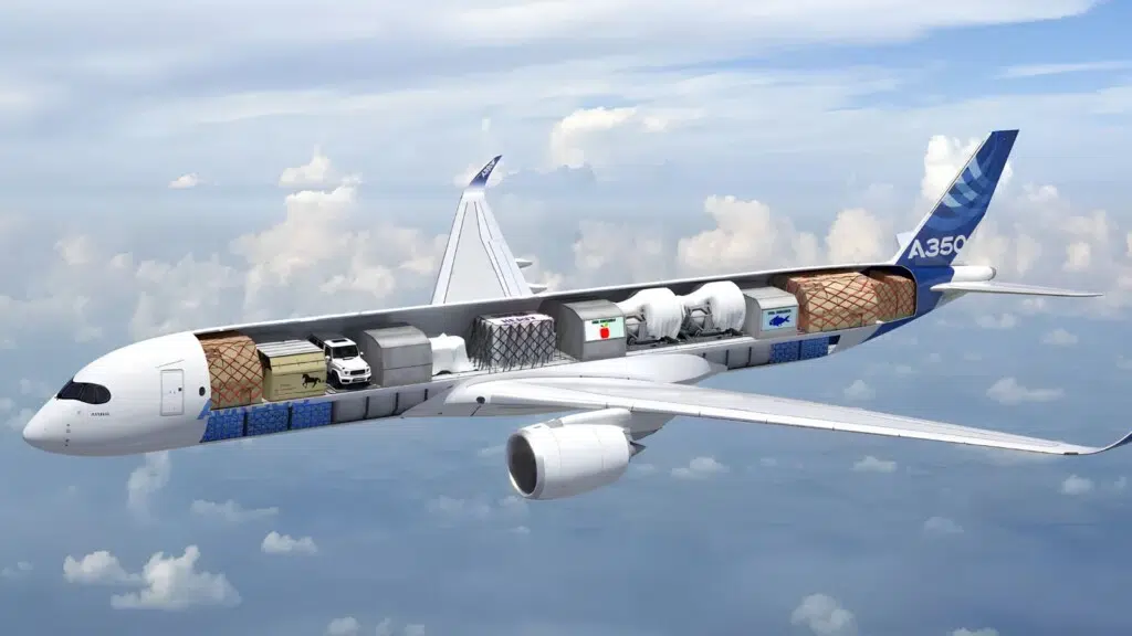 Représentation artistique de l'A350F - Crédit : Airbus