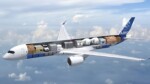 Représentation artistique de l'A350F - Crédit : Airbus