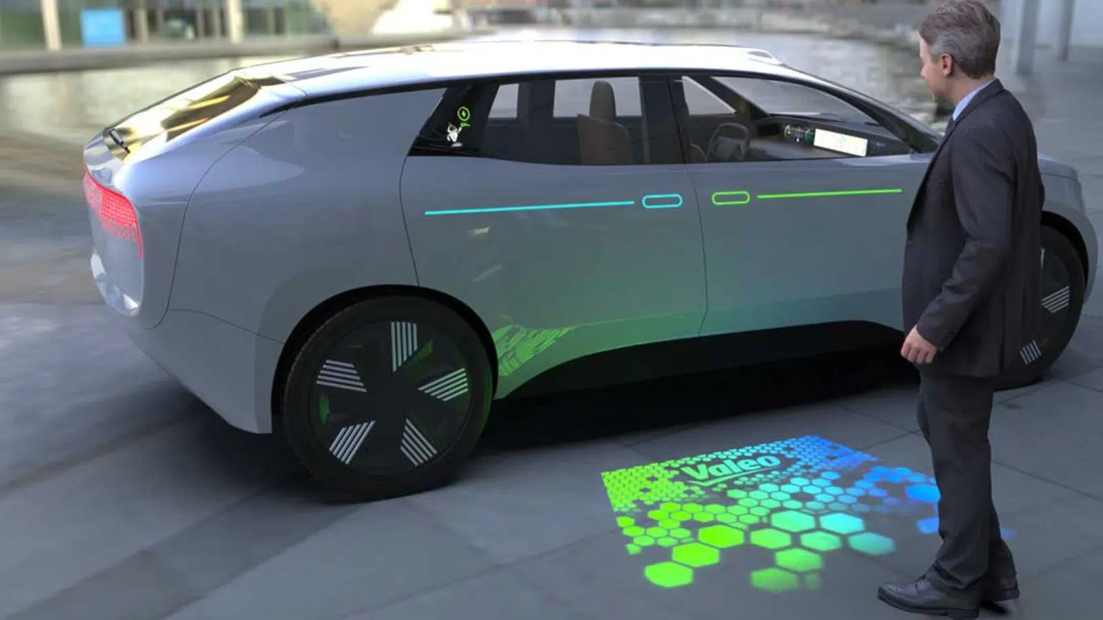 Le français Valeo va faire communiquer votre voiture avec le bitume ! Cette technologie permettra d’afficher des informations directement sur la chaussée