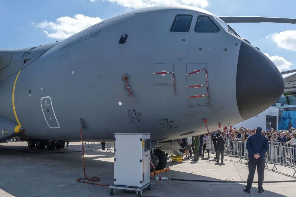 Un A400M au salon du Bourget 2019 - crédit : Jean-Christophe BENOIST