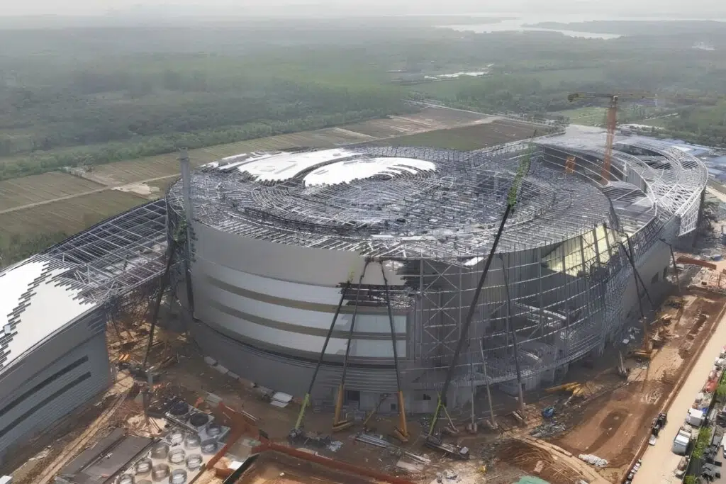 Vue aérienne de BEST le 15 avril 2026.