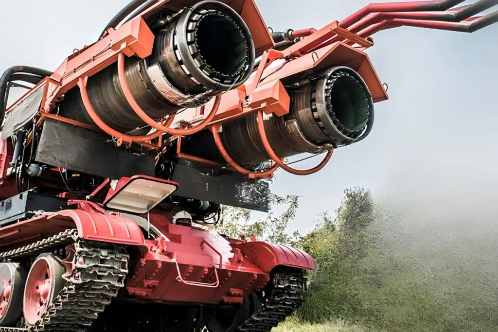 Cet angle nous permet de mieux voir les deux moteurs de chasseurs MiG-21, les célèbres turboréacteurs Tumansky R-25 - crédit : MOL Group