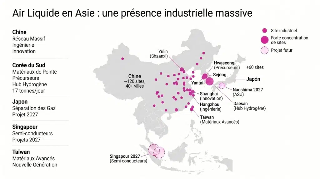 Implantation Air Liquide Asie