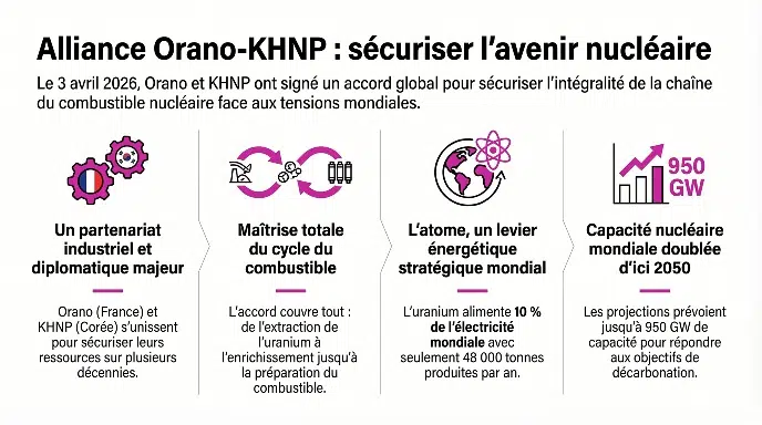 Comprendre les enjeux de l'accord signé par Orano et KHNP en un clin d'oeil