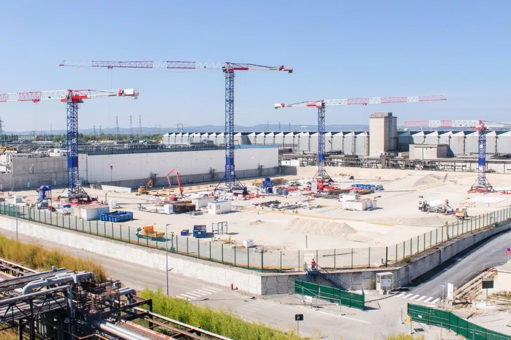 Chantier de construction de l’extension de capacité de l’usine Georges Besse 2