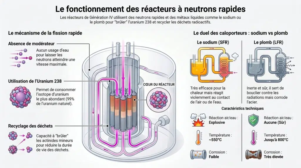 Fonctionnement des réacteurs neutrons rapides